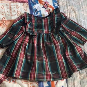 Plaid dress for babies